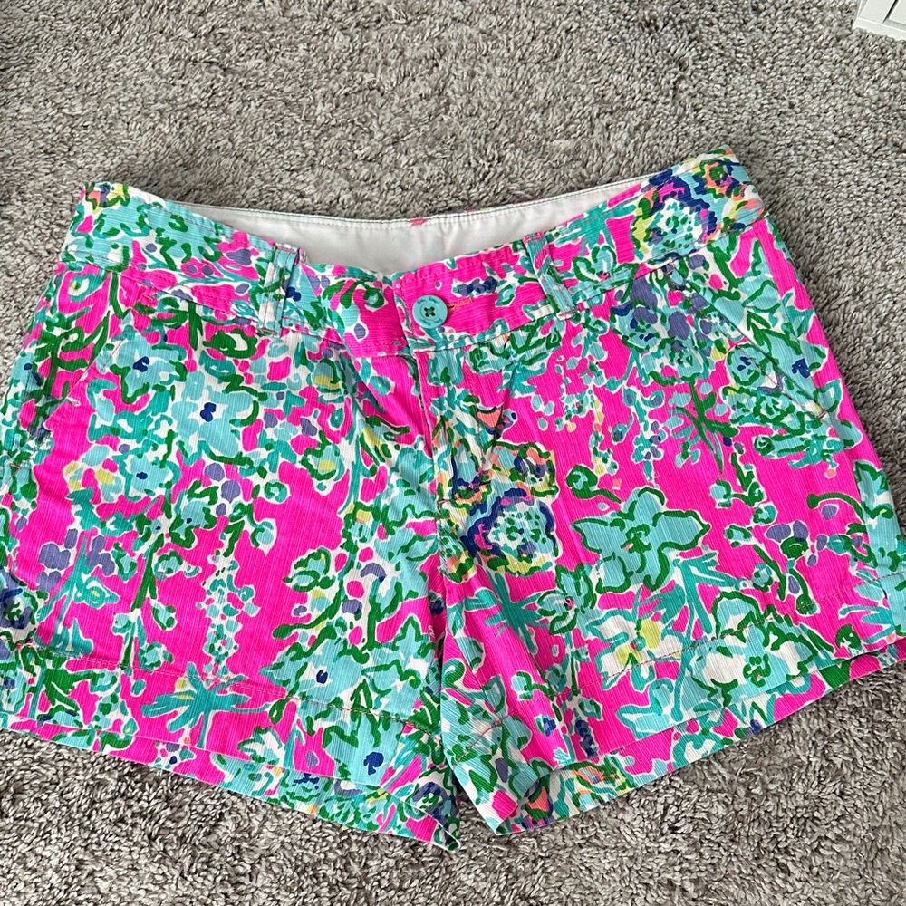 Lilly Pulitzer Vibrant Pink Floral Women's Shorts